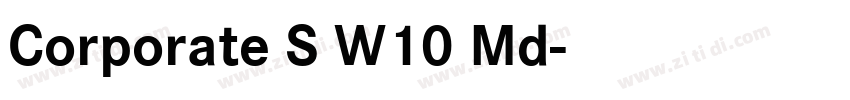 Corporate S W10 Md字体转换